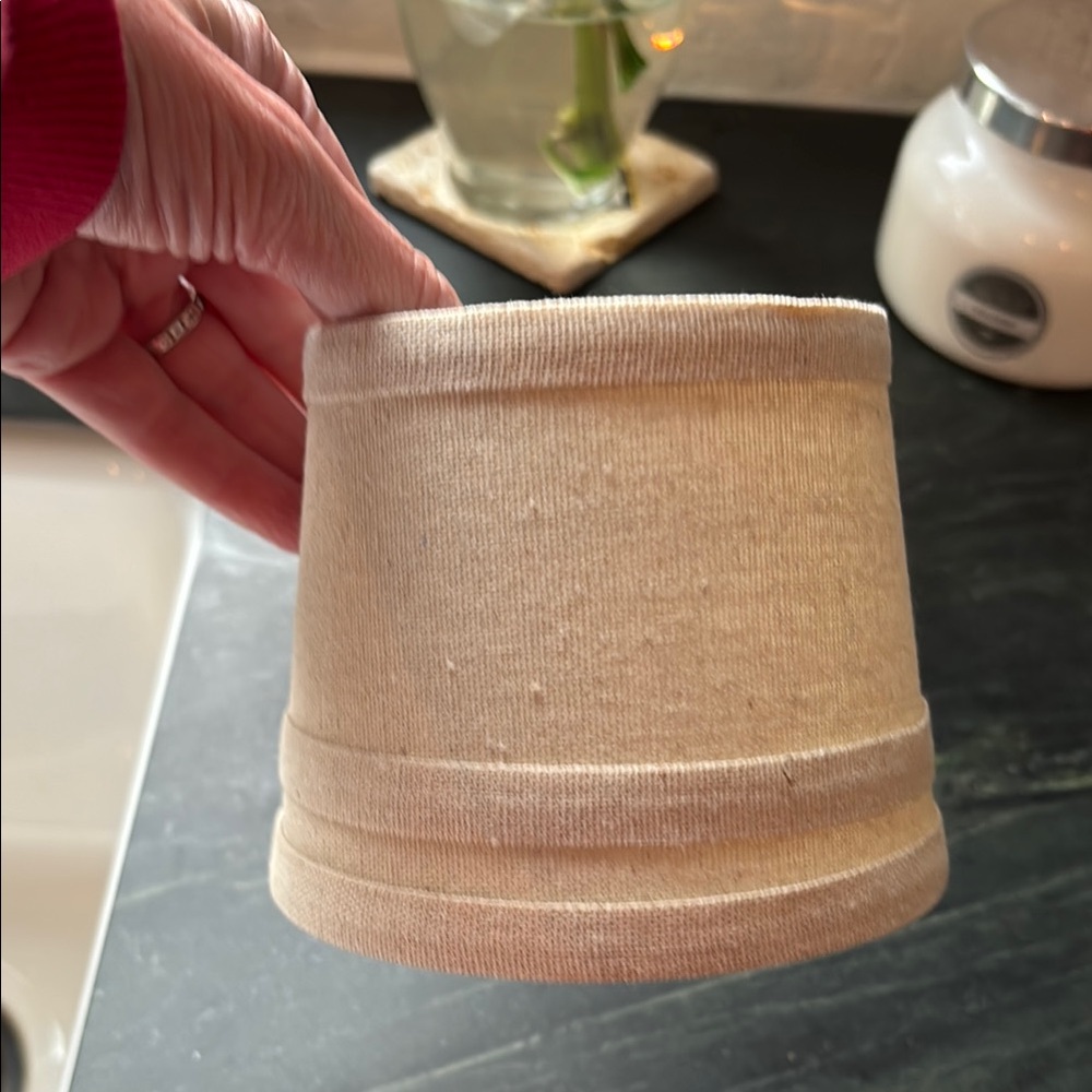 Beige Fabric Lampshade
